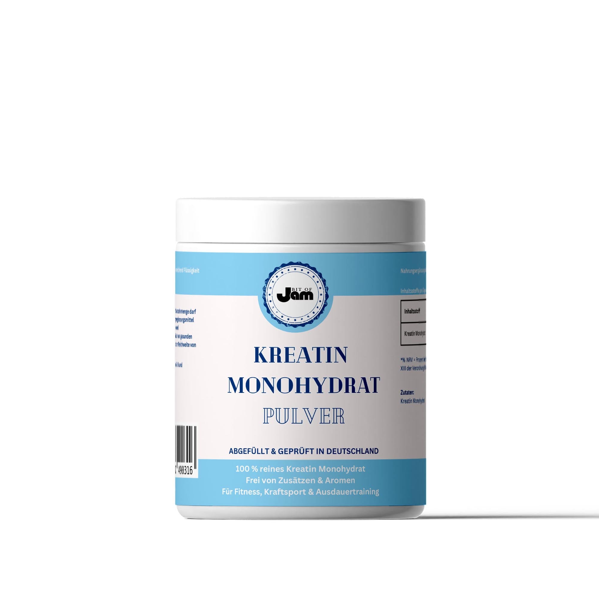 Creatine supplement voor kracht en spiermassa 200 doseringen van puur creatine monohydraat