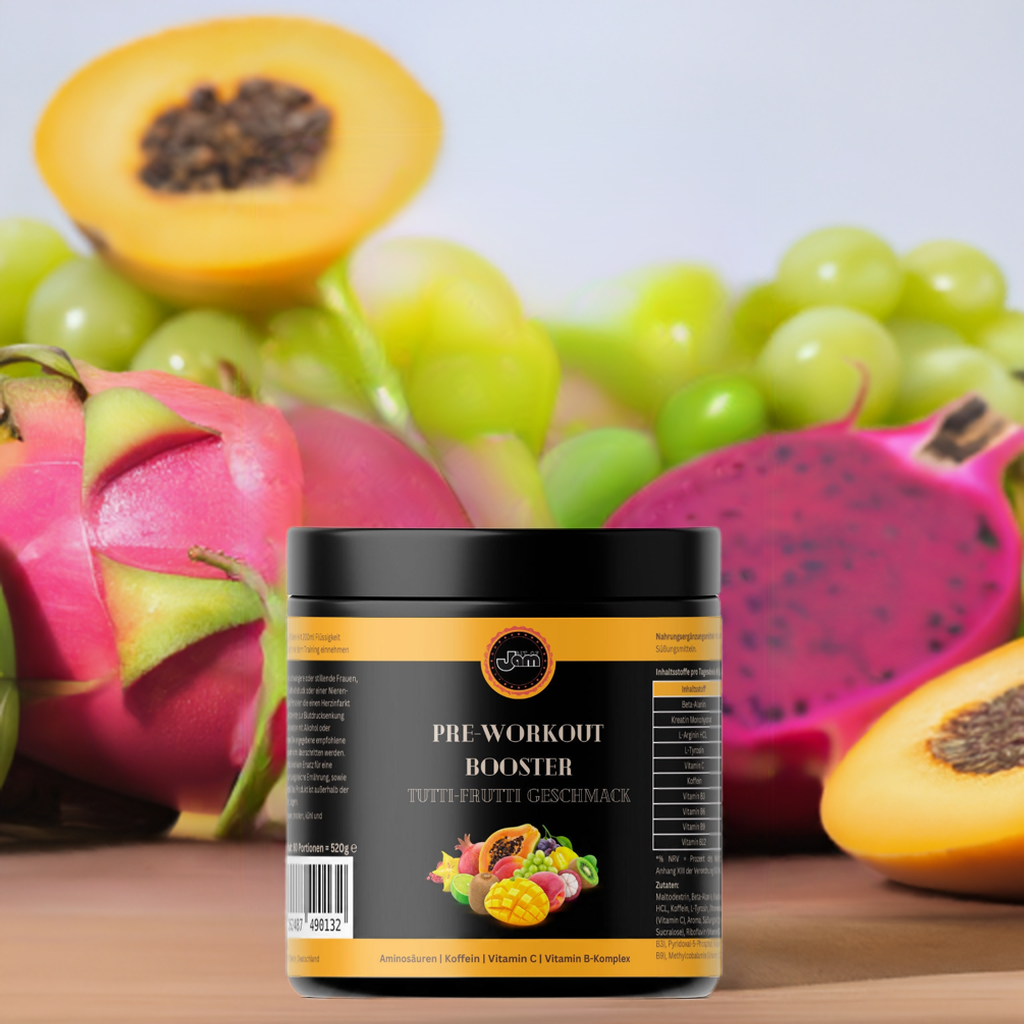 Pre-Workout Booster – Tutti Frutti – 520g | Fruity Energy & Muscle Pump