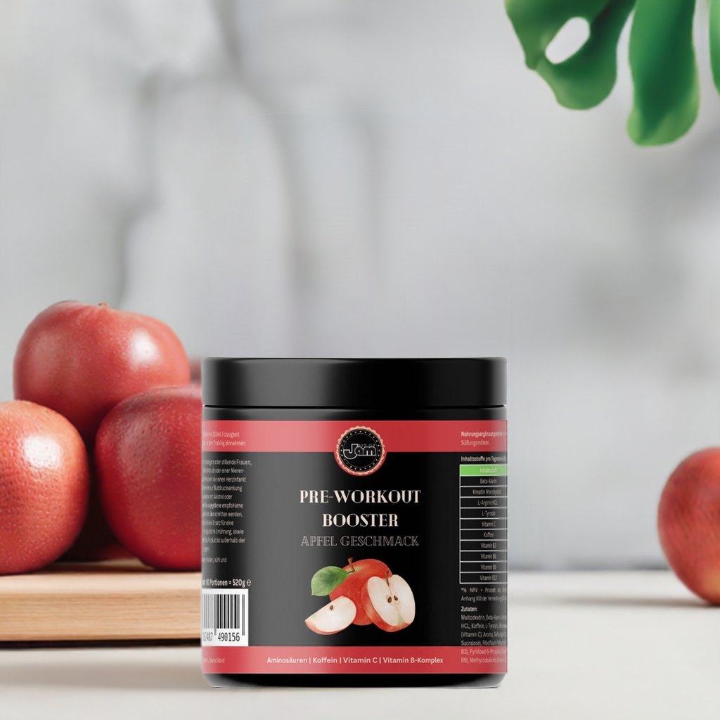 Pre-Workout Booster – Apple – 520g | Energy, Focus & Muscle Pump