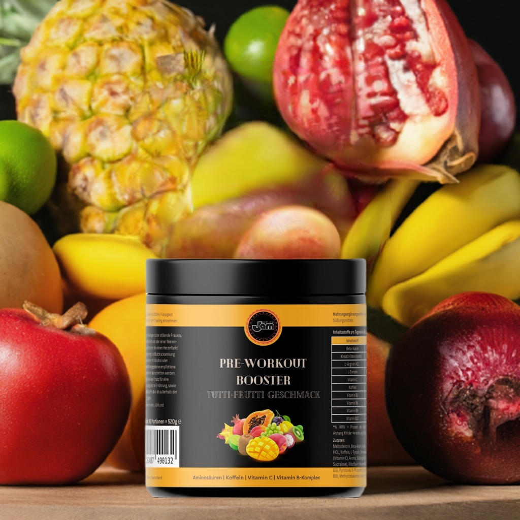 Pre-Workout Booster – Tutti Frutti – 520g | Fruity Energy & Muscle Pump